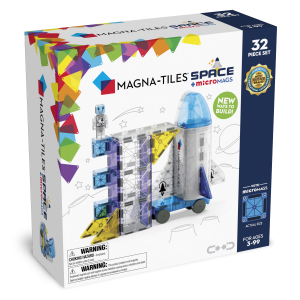 MAGNA-TILES Space 32 Τεμάχια – Μαγνητικά Πλακίδια STEM με Διάστημα