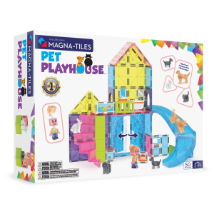 MAGNA-TILES Pet Playhouse 50 Τεμάχια – Μαγνητικά Πλακίδια Κατοικίδια