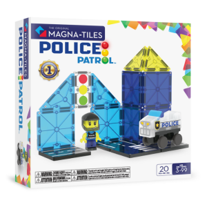 MAGNA-TILES Police Patrol 20 Τεμάχια – Μαγνητικά Πλακίδια Αστυνομία