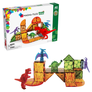 MAGNA-TILES Dino World 40 Τεμάχια – Μαγνητικά Πλακίδια με Δεινόσαυρους
