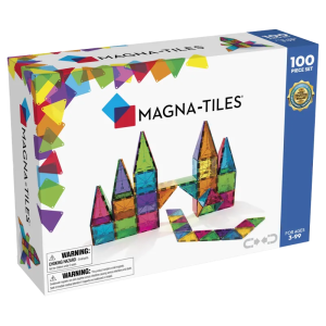 Magna-Tiles Μαγνητικό Παιχνίδι 100 κομματιών Clear Colors