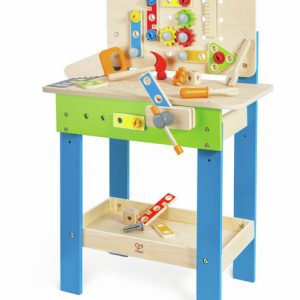 Hape Master Workbench (E3000) - Κύριος Πάγκος Εργασίας Με Ράφια,Θήκες & Εργαλεία - 35Τεμ.