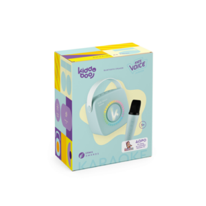 Kiddoboo mini Karaoke με ηχείο Bluetooth και ασύρματο μικρόφωνο blue + NikoletaTV