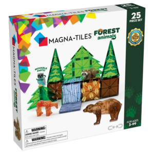 MAGNA-TILES Forest 25 Τεμάχια – Μαγνητικά Πλακίδια STEM με Ζώα Δάσους