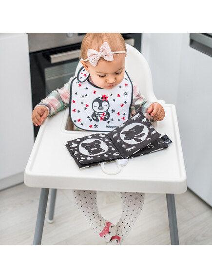 BabyOno: Κρεμαστό ασπρόμαυρο βιβλιαράκι με μασητικό- Black&White - Image 2