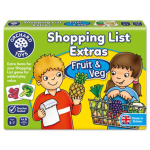 Orchard Toys Εκπαιδευτικό επιτραπέζιο παιχνίδι "Λίστα για ψώνια- Extras Φρούτα & λαχανικά"