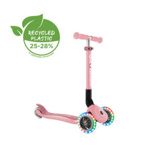 Globber Scooter Junior Foldable Fantasy Lights Flowers Pastel Pink (433-210)